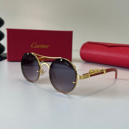Cartier Lightweight Metal Rimless Red Lens Sunglasses for Men & Women - 465850 - detail image 3