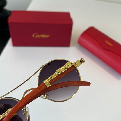 Cartier Lightweight Metal Rimless Red Lens Sunglasses for Men & Women - 465850 - detail image 6
