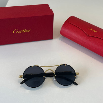 Cartier Lightweight Metal Rimless Silver Lens Sunglasses for Men & Wo - 465867 - detail image 4