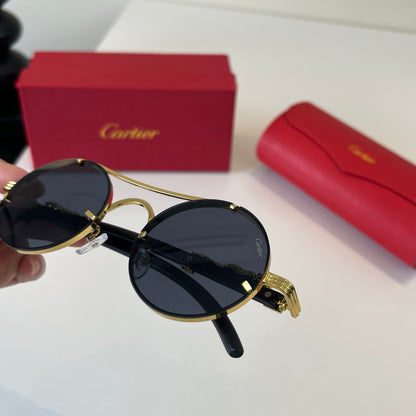 Cartier Lightweight Metal Rimless Silver Lens Sunglasses for Men & Wo - 465851 - detail image 5