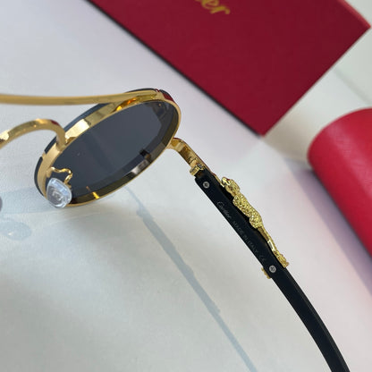 Cartier Lightweight Metal Rimless Silver Lens Sunglasses for Men & Wo - 465867 - detail image 9