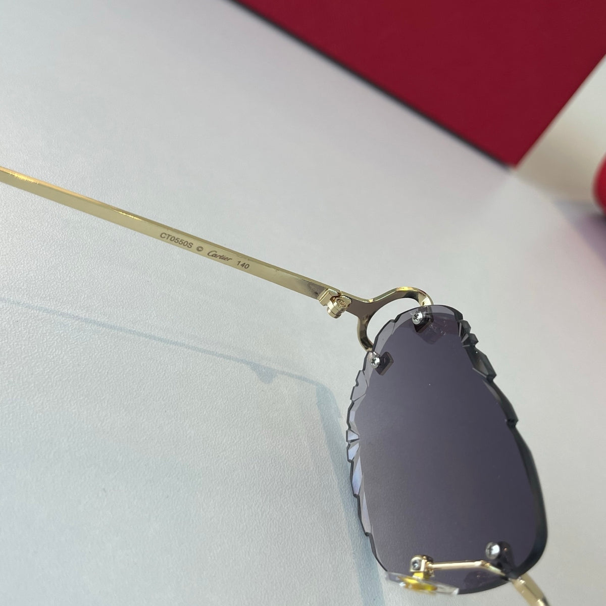 Cartier Lightweight Metal Rimless Silver Lens Sunglasses for Men & Wo - 465853 - detail image 4
